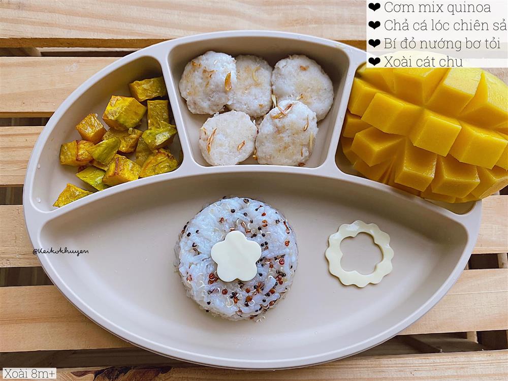 Mẹ 9x chia sẻ thực đơn giúp con trai 9 tháng tuổi đã ăn thô rất tốt-6