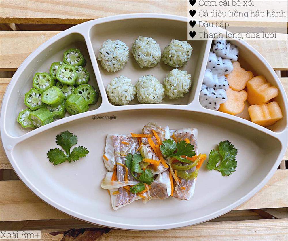 Mẹ 9x chia sẻ thực đơn giúp con trai 9 tháng tuổi đã ăn thô rất tốt-9