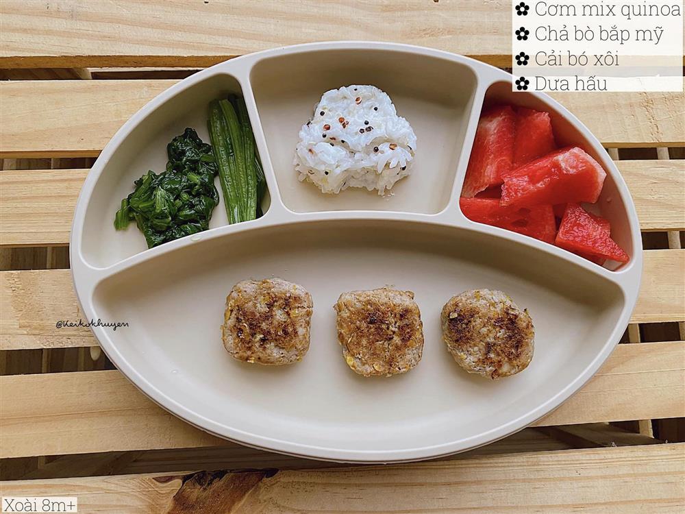 Mẹ 9x chia sẻ thực đơn giúp con trai 9 tháng tuổi đã ăn thô rất tốt-12
