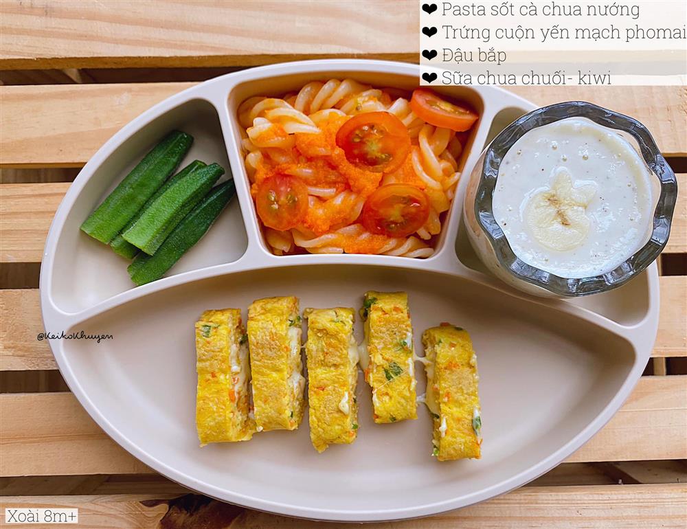 Mẹ 9x chia sẻ thực đơn giúp con trai 9 tháng tuổi đã ăn thô rất tốt-14