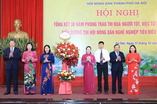 Hội Nông dân Thành phố tổng kết 30 năm phong trào thi đua “Người tốt, việc tốt”