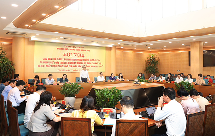 Ban Chỉ đạo Chương trình số 08-CTr/TU của Thành uỷ giao ban quý III/2022-1