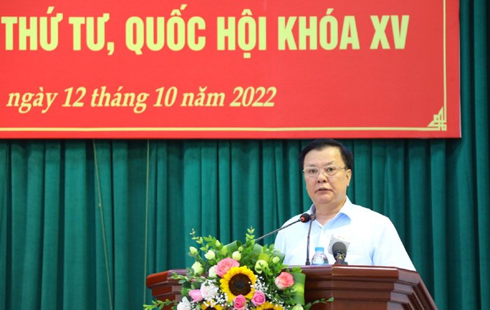 Bí thư Thành ủy Hà Nội Đinh Tiến Dũng tiếp xúc cử tri huyện Gia Lâm-4