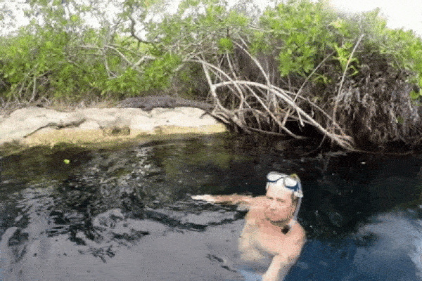 Clip: Thót tim cảnh dân làng bắt cá sấu khổng lồ-1