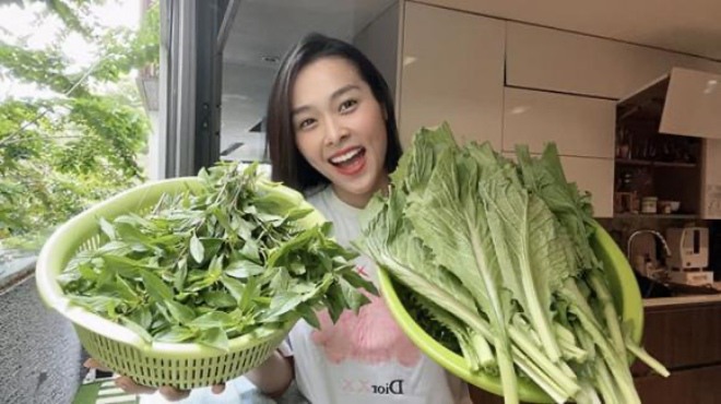 Vườn rau trăm thứ rau quả của mẹ đơn thân hot nhất showbiz-5