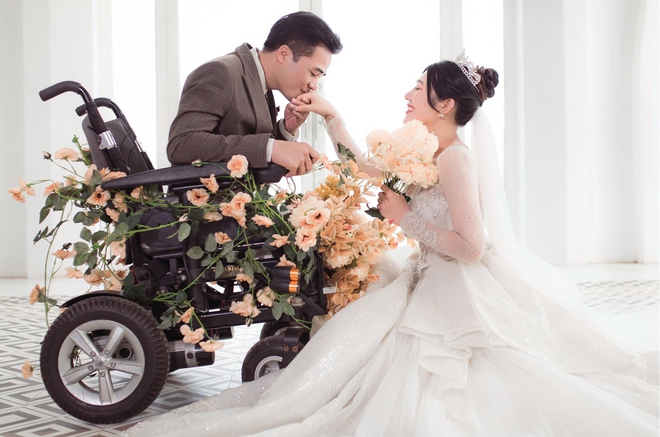 Bộ ảnh cưới ngọt ngào của chàng trai không chân Tô Đình Khánh-5