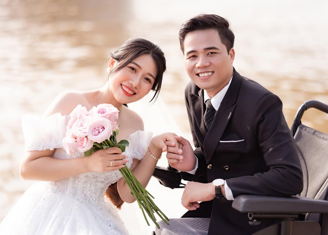 Bộ ảnh cưới ngọt ngào của chàng trai không chân Tô Đình Khánh-4