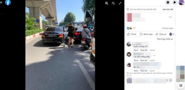 Hoa hậu Phan Hoàng Thu va chạm giao thông, lên tiếng khi bị nghi cố tình đâm vào xe hơi sang chảnh để làm quen-1