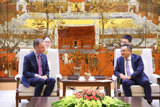 Chủ tịch UBND Thành phố Trần Sỹ Thanh tiếp Đại sứ Ireland tại Việt Nam