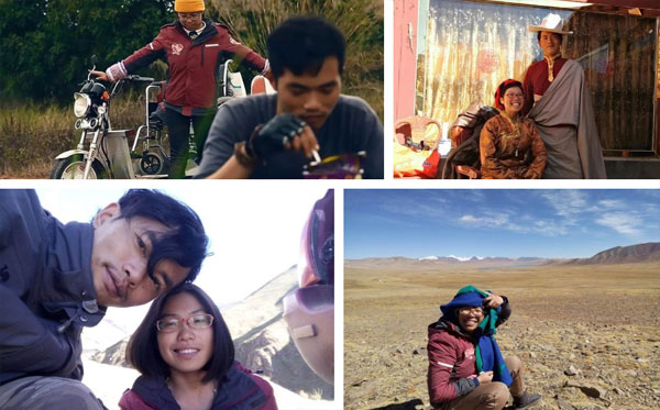 Chồng đạp xe đưa vợ bệnh nặng đi du lịch bụi-3