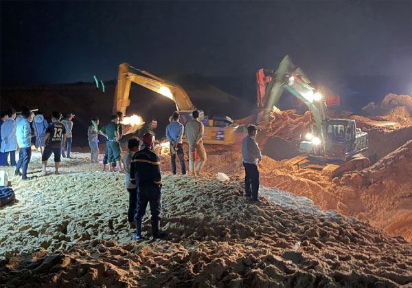 Bình Thuận: Sập mỏ khai thác titan thuộc Tập đoàn Rạng Đông, 1 người chết và 3 người mất tích-2