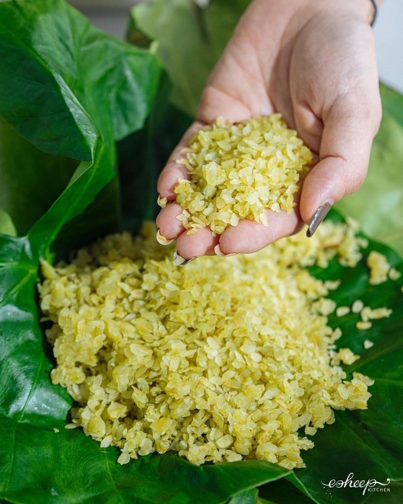 Cách nấu xôi cốm và chè cốm hạt sen chuẩn vị Hà Nội-1