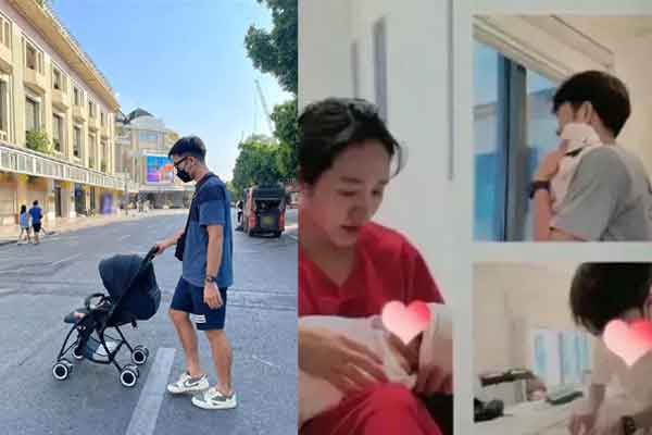 Hình ảnh tiền vệ Lương Xuân Trường bế em bé, phải chăng đã chịu để lộ mặt con?-5