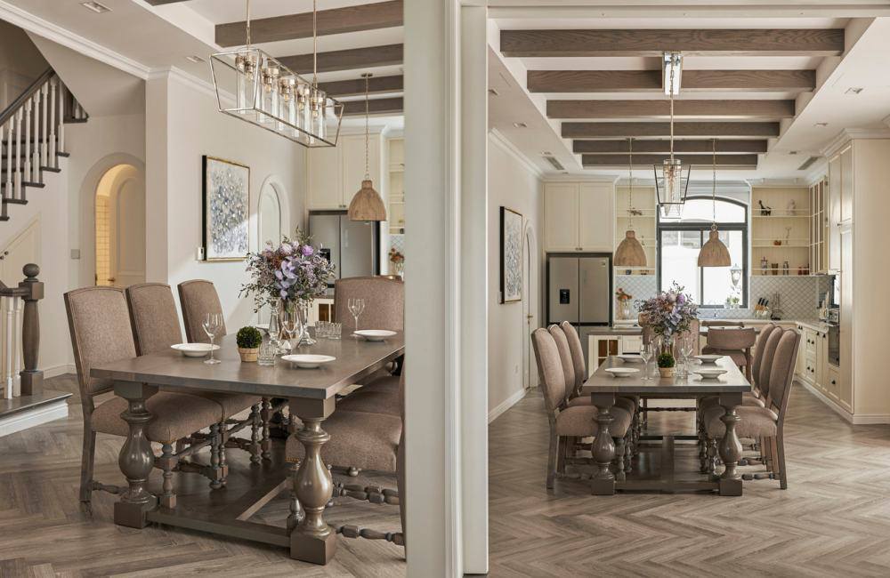 Toàn cảnh lâu đài ngốn 10 tỷ của Hoa hậu Hương Giang, nội thất toàn hàng tuyển theo phong cách Mỹ-5