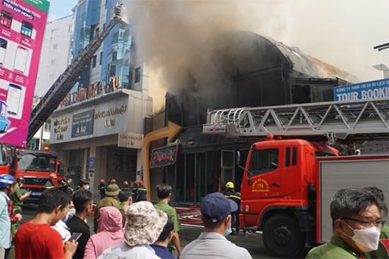 Công an TP.HCM thông tin về vụ cháy lớn ở quán District K