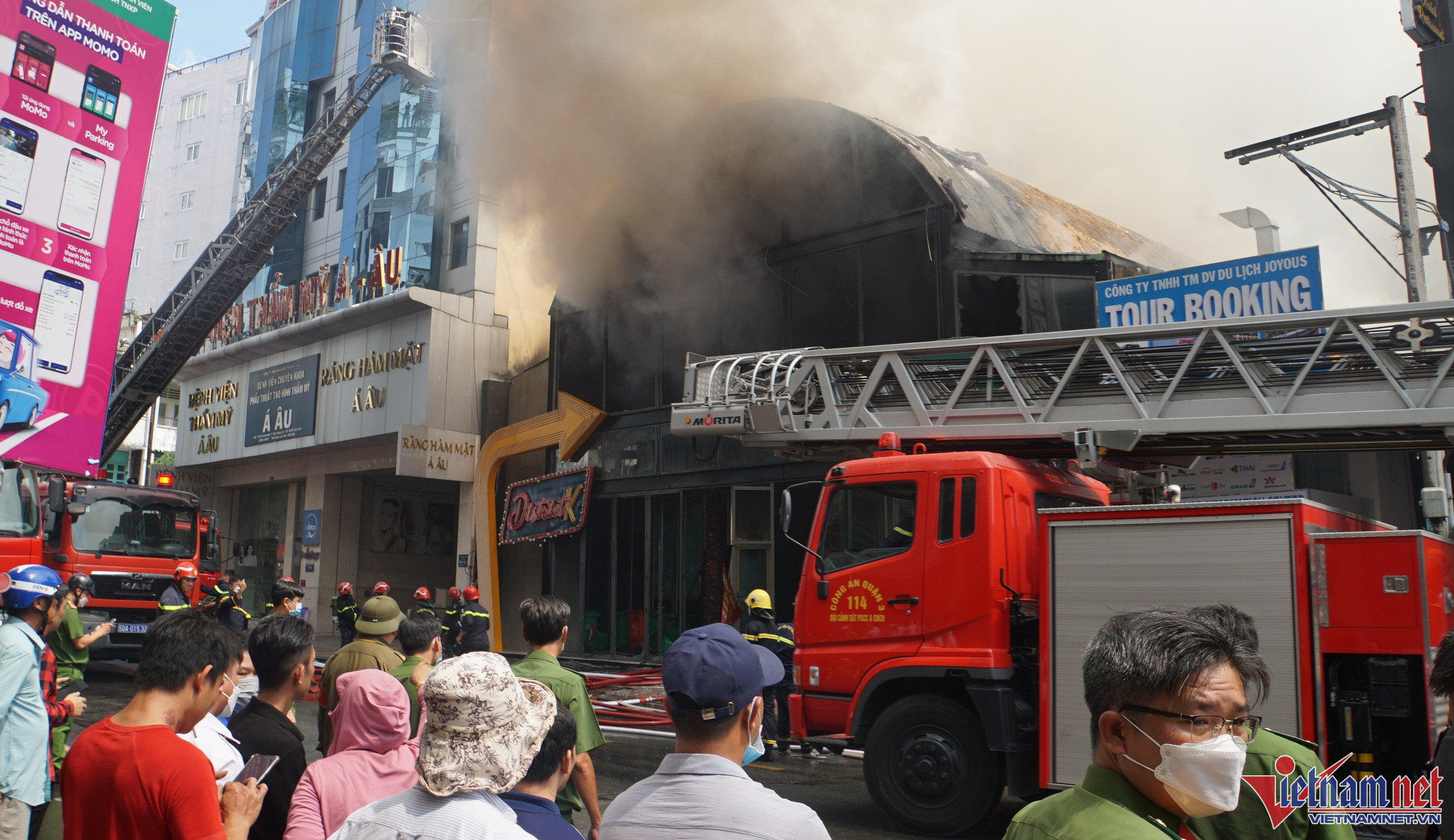 Công an TP.HCM thông tin về vụ cháy lớn ở quán District K-1