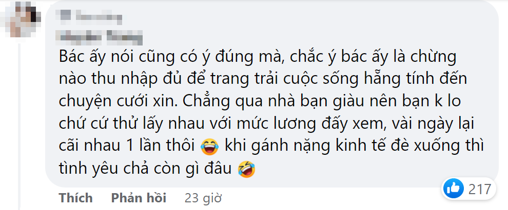 Ra mắt nhà người yêu, mẹ người yêu phán câu xanh rờn: Lương 8 triệu thì nuôi ai hả cháu?”-8
