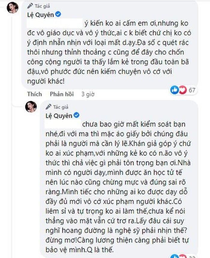 Bị anti-fan tấn công, Lệ Quyên chất vấn ngược: Lấy đâu suy nghĩ hoang đường là nghệ sĩ phải nhịn?-2