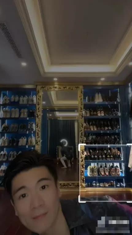 Con trai cả bầu Hiển - Đỗ Quang Vinh để lộ tủ giày hàng hiệu nhiều không đếm xuể trong biệt thự-3