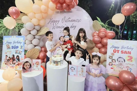Hằng 'Túi' mở đại tiệc cho con, biểu cảm nhóc tỳ chiếm spotlight