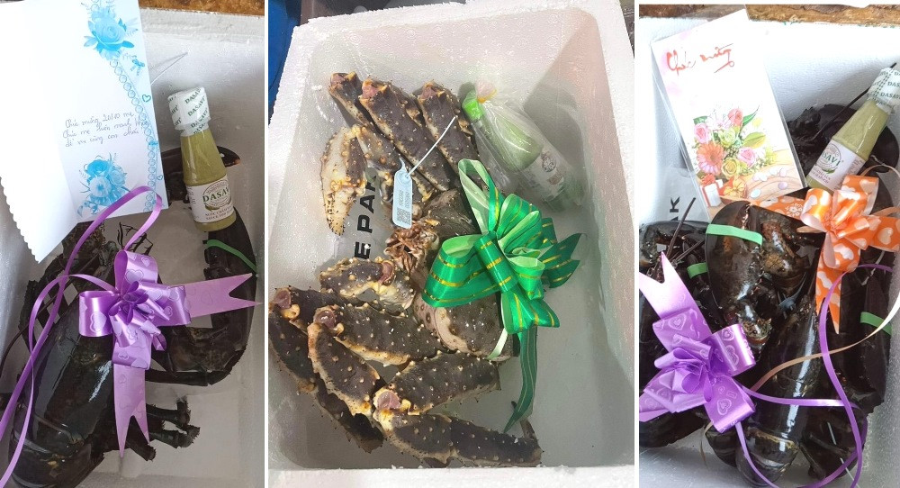 Độc lạ: Tôm hùm ‘đeo’ nơ, hoa hồng làm từ vảy cá đẹp khó tin bán nghìn bông-6