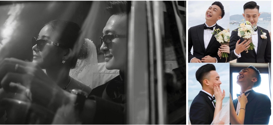 Ảnh cưới của Lê Âu Ngân Anh và MC Phan Tô Ny-1