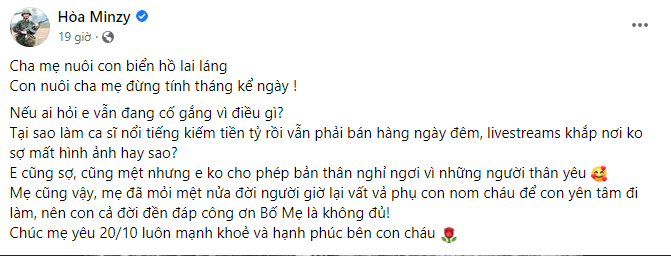 Hòa Minzy hé lộ cuộc sống khó khăn thuở nhỏ-1