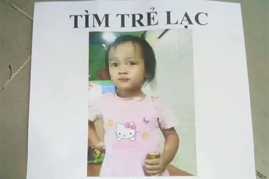 Đã tìm thấy bé gái 2 tuổi ở TP Thủ Đức được trình báo mất tích