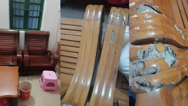 Chi 20 triệu mua bàn ghế gỗ, một thời gian sau sốc nặng vì sự thật bên trong-1