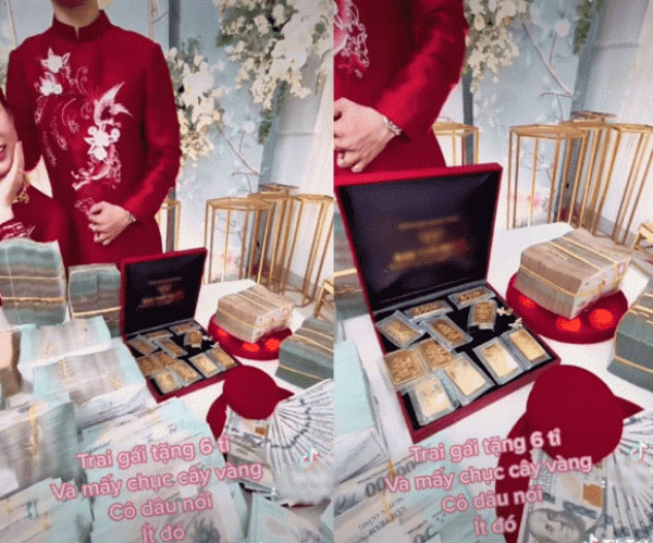 Cô dâu - chú rể ở TP Hồ Chí Minh gây bão khi nhận của hồi môn 10 tỷ đồng, bạn thân mừng 500 triệu-3