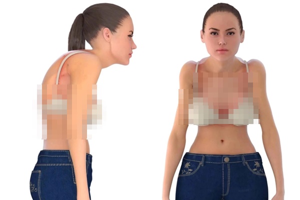Nhìn người mẫu 3D này, chị em sẽ biết ngay tác hại của việc mặc 1 chiếc áo ngực không phù hợp-1