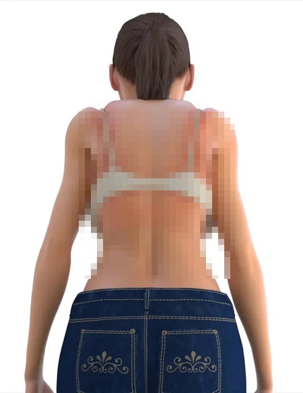 Nhìn người mẫu 3D này, chị em sẽ biết ngay tác hại của việc mặc 1 chiếc áo ngực không phù hợp-3