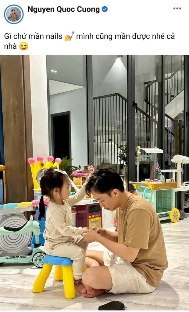 Cường Đô La khoe ảnh làm nail cho con gái, cộng đồng mạng khen ngợi hết lời-2