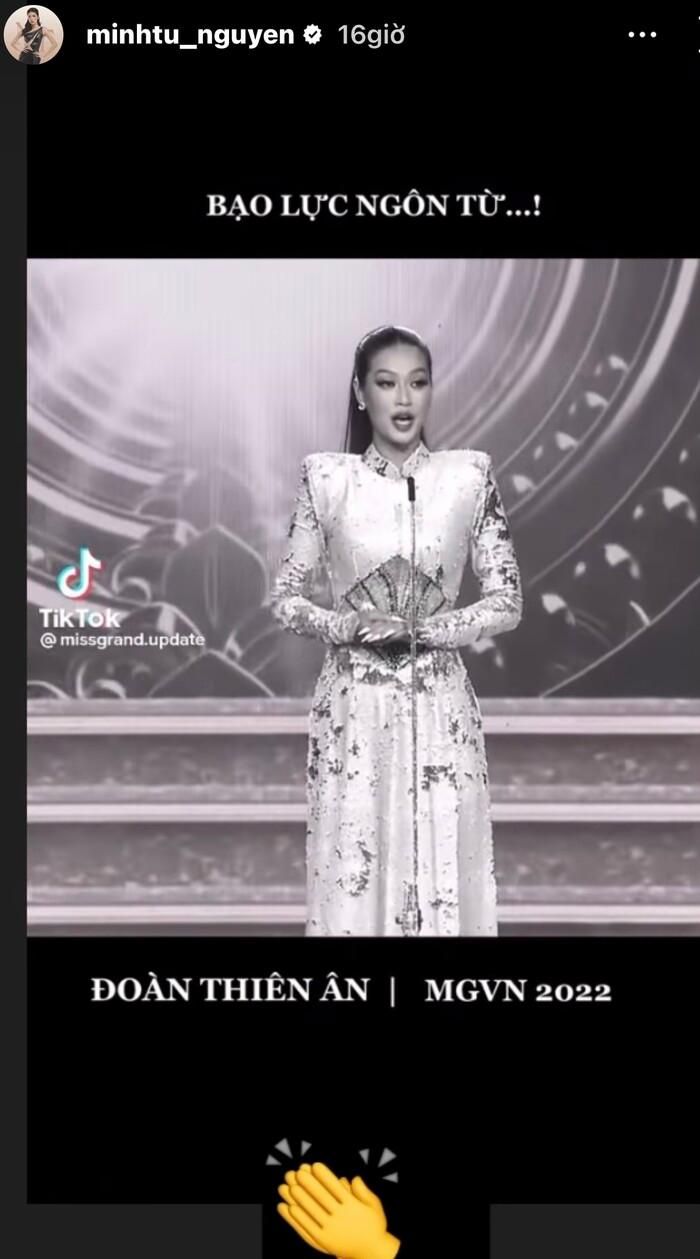 Minh Tú bức xúc khi Thiên Ân liên tục bị chủ tịch Miss Grand International body shaming-2