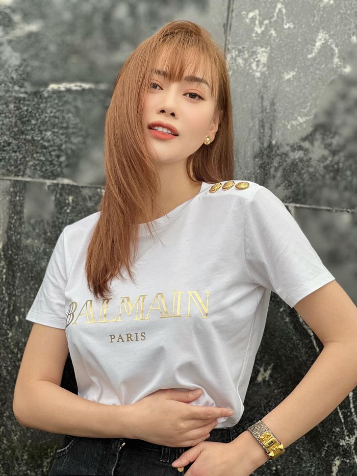 Phương Oanh tươi tắn với tóc mới cháy phố hậu lùm xùm-1