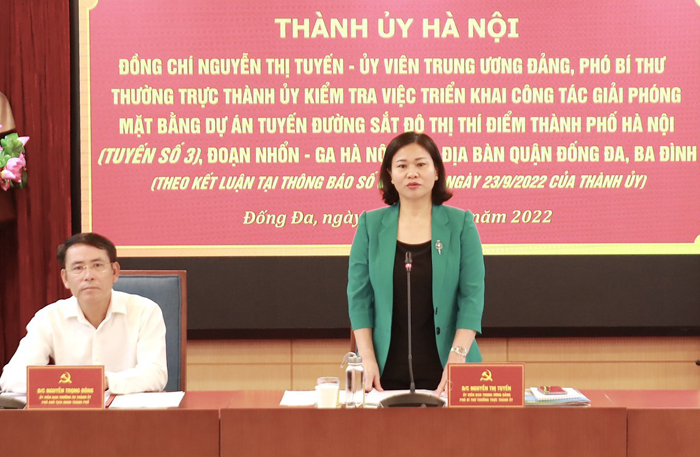 Hoàn thành bồi thường, hỗ trợ tạm cư cho người dân bị ảnh hưởng bởi phần đi ngầm tuyến đường sắt đô thị số 3-4