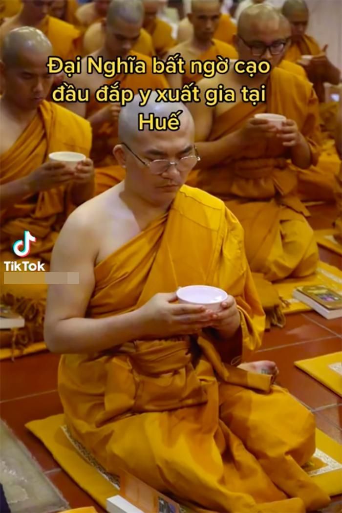 Rộ hình ảnh MC Đại Nghĩa xuống tóc xuất gia-1