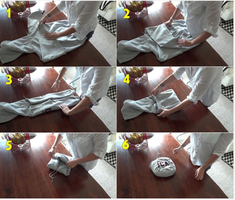 Cách gấp quần áo để không bị nhăn, lại tiết kiệm gấp đôi, gấp ba diện tích tủ chứa-3