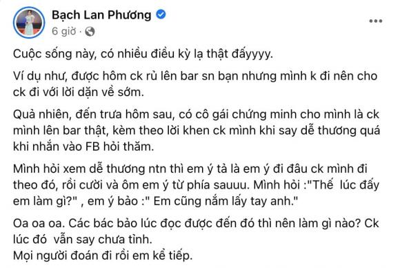 Bạch Lan Phương khoe ảnh khóa môi Huỳnh Anh, còn gây tò mò với câu chuyện về trà xanh-1