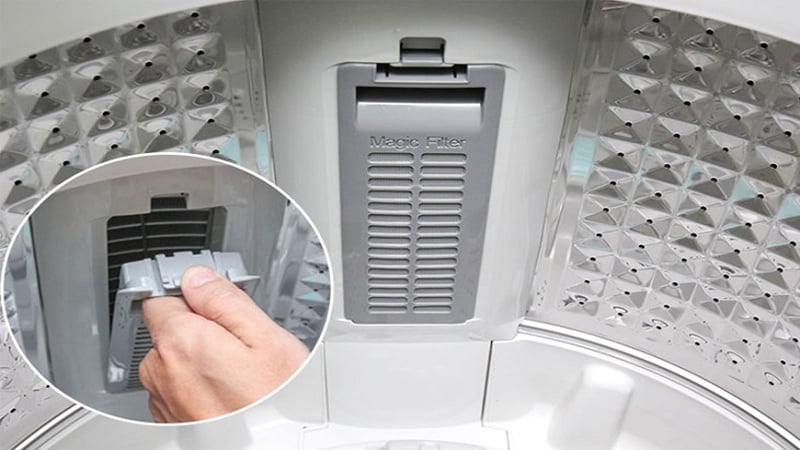 Máy giặt dùng lâu tích đầy xơ vải, làm theo 3 bước này để hết sạch cặn bẩn-4