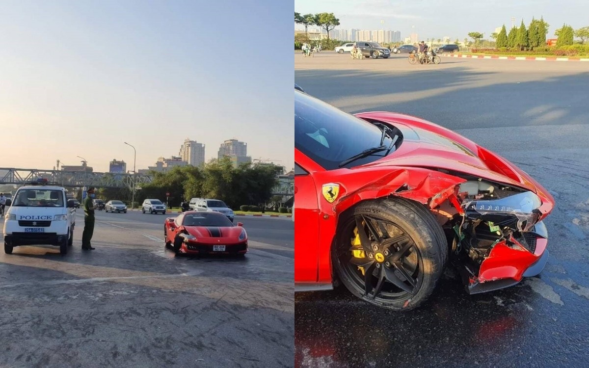 Danh tính người điều khiển siêu xe Ferrari va chạm với xe máy khiến 1 người tử vong cạnh sân Mỹ Đình-3