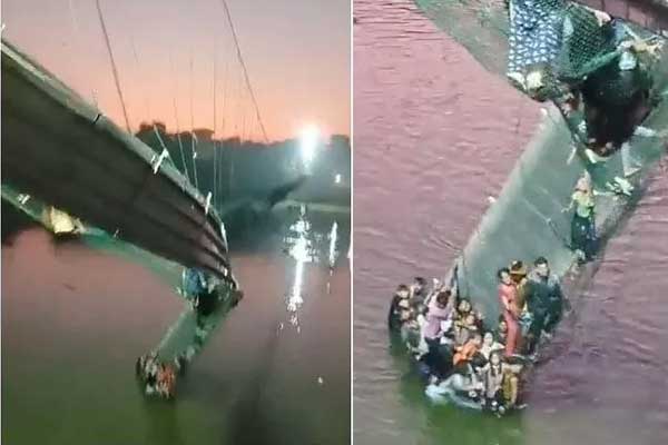 Vụ sập cầu treo 132 người chết ở Ấn Độ: Vì sao cầu vừa trùng tu xong đã sập?-1