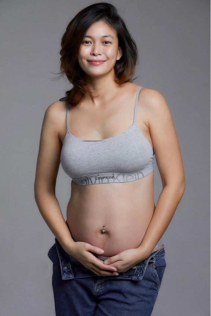 Sau khi công khai đang mang thai 6 tháng, Á hậu Mâu Thủy khoe luôn ảnh chồng sắp cưới-6