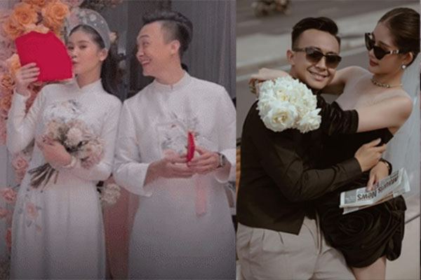 Lê Âu Ngân Anh khóa môi ông xã cực ngọt trong lễ hỏi, dàn bê tráp quy tụ toàn hot girl-7