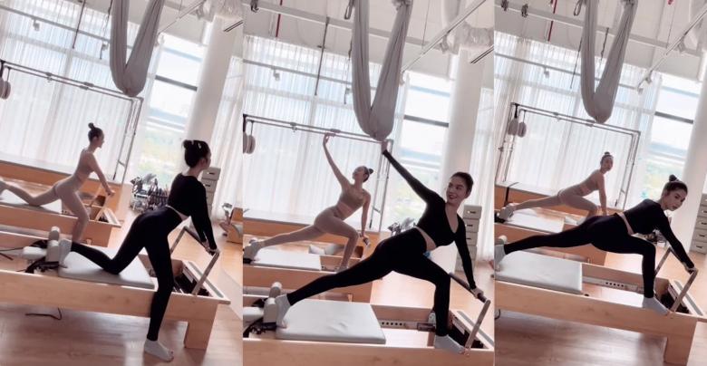 Tập tành hùng hục + ăn kiêng, Minh Hằng vẫn bị soi bụng mỡ-4