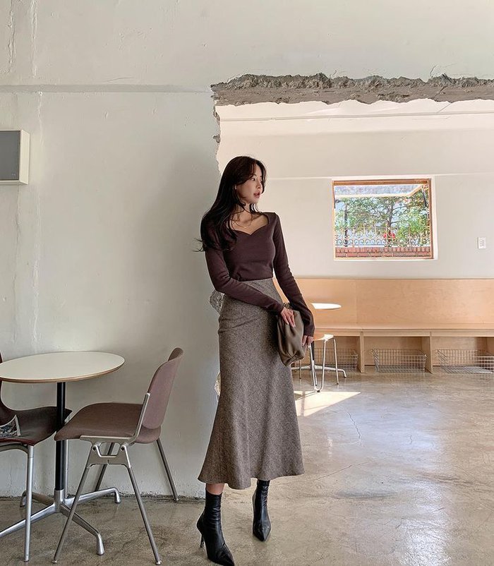 10 chiêu phối chân váy dài cực sang cho mùa thu đông 2022-2