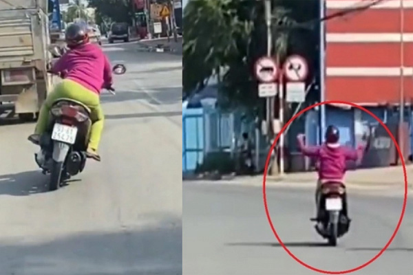 Clip: Đánh võng lượn lách trên đường, nam thanh niên nhận kết đắng-1