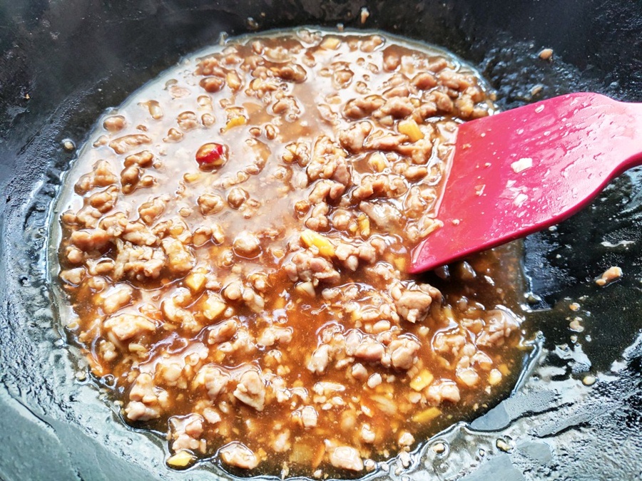 Đậu phụ nấu trứng thịt băm nóng hổi mềm ngon xuất sắc-4