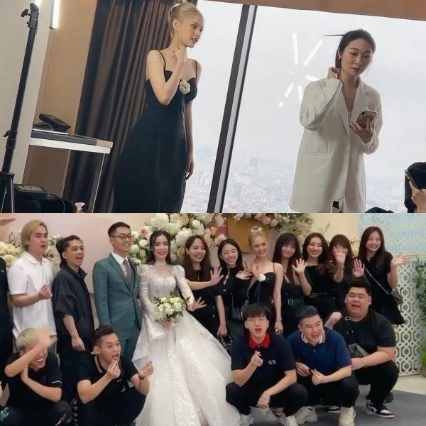 Xoài Non chăm mặc đồ đen đi đám cưới, giản dị vẫn lấn át cô dâu-6