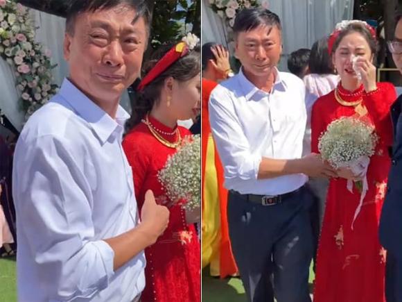 Xúc động cảnh ông bố òa khóc trong đám cưới con gái: Ngày mà con rời xa ba, ngày mà ba mất đi cả thế giới của mình!-3